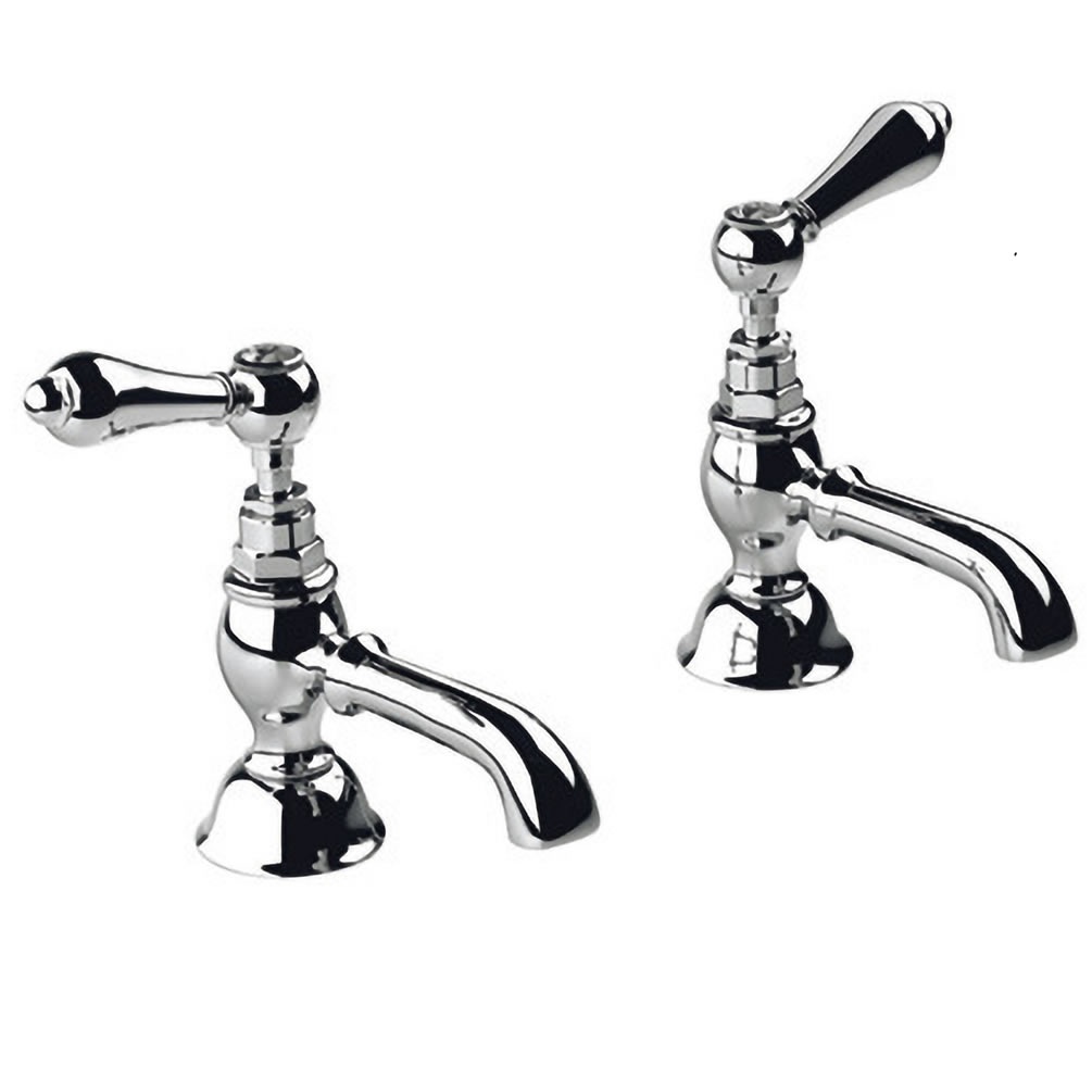 Imperial Regent Chrome 1/2" Basin Pillar Taps